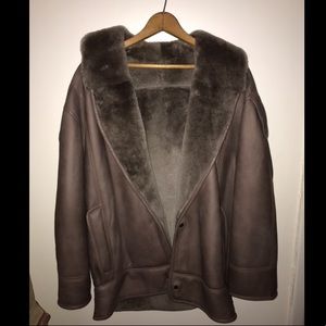 Vintage Leather Sheepskin Jacket
